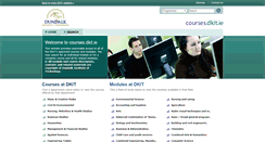 Desktop Screenshot of courses.dkit.ie