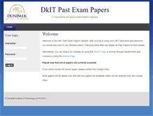 Tablet Screenshot of exampapers.dkit.ie